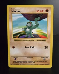 Pokémon TCG - MACHOP - 52/102 - SHADOWLESS - WOTC - BASE SET (1999) - MP - Picture 1 of 3