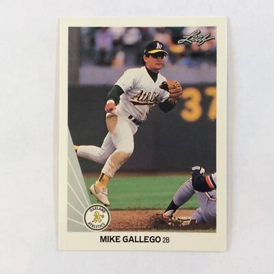1990 Leaf #121 Mike Gallege Oakland Athletics - Image 1 of 2