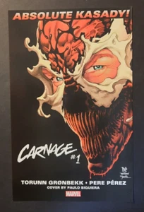 2023 CARNAGE "Absolute Kasady!" Marvel Comics Promo Art - Print Ad/Ad Page - Picture 1 of 1
