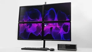 TRADING PC Computer Bundle 4 X 22" 480 SSD 16GB RAM QUAD I5 WI-FI Windows 10 - Picture 1 of 8