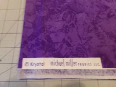 26" X 44" VINTAGE KRYSTAL MICHAEL MILLER PURPLE   TONE-ON-TONE #6171 - Image 1 of 3