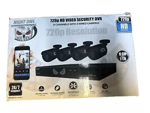 Night Owl 8-Channel Security Camera System 720P AHD DVR, 4 indoor/outdoor HD 720 - Picture 1 of 2