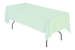 60" x 102" Rectangular Seamless Tablecloth For Wedding Restaurant Banquet Party - Picture 1 of 41
