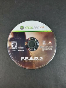 F.E.A.R. 2: Project Origin (Microsoft Xbox 360, 2009) Disco de juego solo PROBADO - Imagen 1 de 2