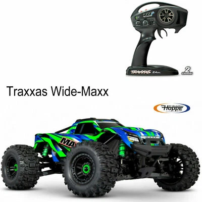 Traxxas # TRX89086-4-GRN Wide Maxx Monster Truck Grün Brushless 4S 1:10 TQI 95km - Bild 1 von 4