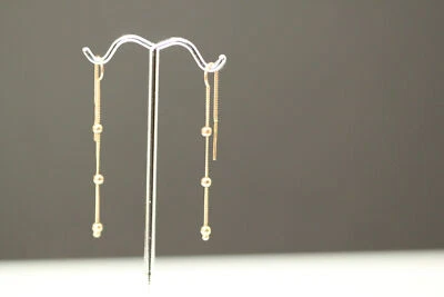 Pendientes colgantes de oro rosa 585 (14K) 1,3 gramos (EAR5629) Foto 1 de 4