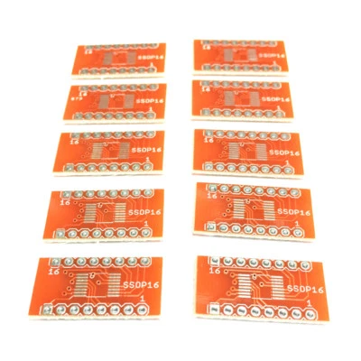SMD SOP16 SSOP16 TSSOP16 zu DIP16 0,65 / 1,27 mm Leiterplatten Adapterplatte - Bild 1 von 4