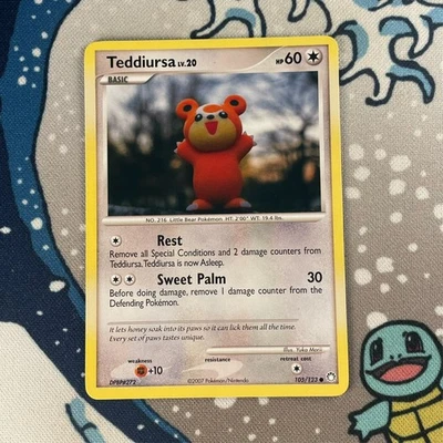 Teddiursa 105/123 Diamond & Pearl Mysterious Treasures Pokemon Card 2007 NM/LP - Image 1 of 3