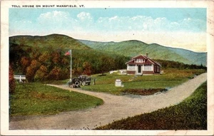 Alte Postkarte - Mauthaus auf Mount Mansfield Vintage - Tichnor Qualitätsansichten - Bild 1 von 2