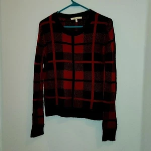 Miami Medium Damen Pullover schwarz & rot kariert - Bild 1 von 4