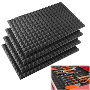 4 Stück 23,8" x 15,8" Werkzeugkoffer-Einlage, Fallmatte Universal Werkzeug Schublade Liner, Nicht... - Bild 1 von 7