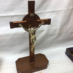 Kombination Kalvarienberg Kruzifix und Krankenruf Set Vintage OVP Religiös - Bild 1 von 20