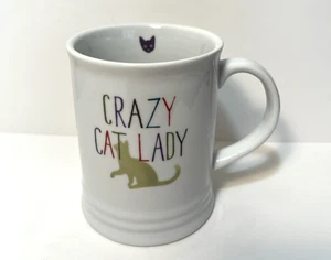 Fringe Pet Shop Coffee Mug Tea Cup White Crazy Cat Lady Pet Lover Kitty 12oz - Picture 1 of 18