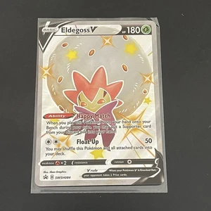 Pokemon Schwert & Schild SWSH084 Eldegoss V Holo Rare Full Art NEAR MINT - Bild 1 von 10