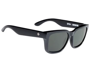 Authentische Spy Bowie glänzend schwarz - Happy grau grüne Gläser Sonnenbrille - Bild 1 von 6