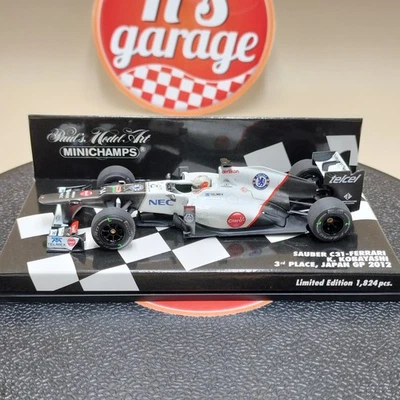 MINICHAMPS 1/43 Sauber C31 Ferrari Kamui Kobayashi Japan GP 2012 410120114 - Image 1 of 4