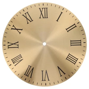 Placa de reloj romano de metal para alumnos hágalo usted mismo esfera redonda mecanismo de pared para - Imagen 1 de 12