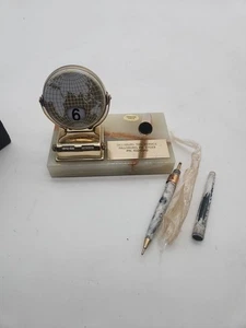 Vintage Ewiger Tischkalender Original Onyx Basis Stifthalter - Bild 1 von 9