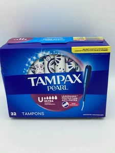 Tampones Tampax Pearl Ultra Absorbentes con Protección contra Fugas, Sin Perfume, 32ct - Imagen 1 de 7