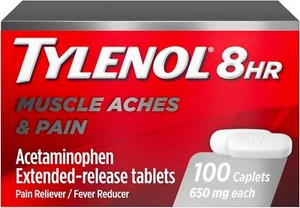 Tylenol 8 Hour Muscle Aches & Pain, 650 mg Extended-Release Acetaminophen Tablet - Picture 1 of 6