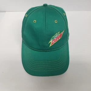 Mountain Dew Soda Adjustable Strapback Green Promo Advertising Hat - Picture 1 of 5