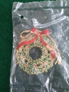 Vintage Steiff Christmas Wreath Ornament - Sealed! - Picture 1 of 2