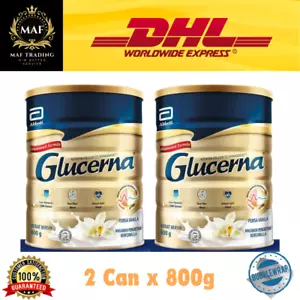 2 X Glucerna Triple Cuidado Diabético Nueva Leche en Polvo Vainilla 800g - DHL Express Gratis - Imagen 1 de 13