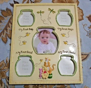 Marco de foto de primer escritorio de bebé Disney Winnie the Pooh - Imagen 1 de 7