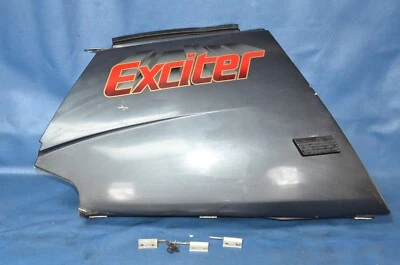 1988 Yamaha Exciter EX570 Left Side Plastic Body Molding Hood Cover Hinge Trim - Image 1 of 4