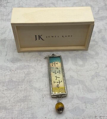 Jewel Kade подвеска или подвеска "Жизнь это то, что вы делаете это" с "N" ~ с коробкой - Изображение 1 из 4