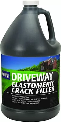 0.9 Gallon Black Driveway Elastomeric Emulsion Crack Filler Weather Stripping - Image 1 of 3