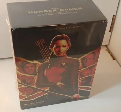 The Hunger Games Ultimate Collection Steelbook (4K+Blu-ray) NEW-Box SHIPPING - Image 1 of 4
