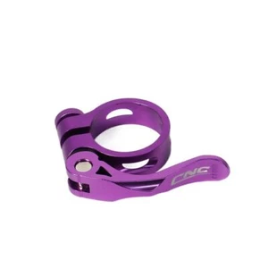 Bike Seat Post Clamp Bicycle Seat Clamp Quick Release Clamp Aluminum Seat Tube - Picture 1 of 18
