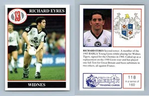 Richard Eyres - Widnes #118 Rugby League 1991 Merlin Trading Card - Picture 1 of 1