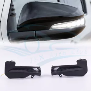 For Toyota Fortuner Hilux revo Innova 2016-21 u Smoked LED Rearview mirror Light - Picture 1 of 9