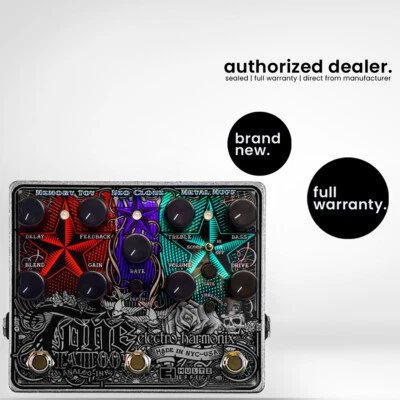 Electro-Harmonix Tone Tattoo Analog Multi-Effect Pedal | Distortion Chorus Delay - Image 1 of 4