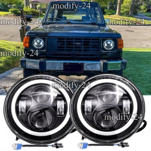 7" Inch LED Headlights Round High Low Beam DRL fit 1970-1991 Mitsubishi Montero - Picture 1 of 18