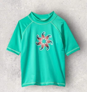 Kanu Surf Short Sleeve UPF 50+ Rashguard Swim Shirt Green 4T - Picture 1 of 1