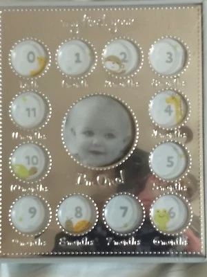 Carter's My First Year Silver Photo Frame "I'm One" Holds 13 Pictures - Image 1 of 3