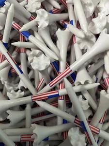 New 2.75" USA FLAG EPIK Evolution PTS Golf Tees 2 3/4" Wholesale - Picture 1 of 1