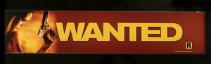 WANTED Movie Theater Mylar/Poster/Banner Large 25 X 5 ©2008 Double-sided - Picture 1 of 2