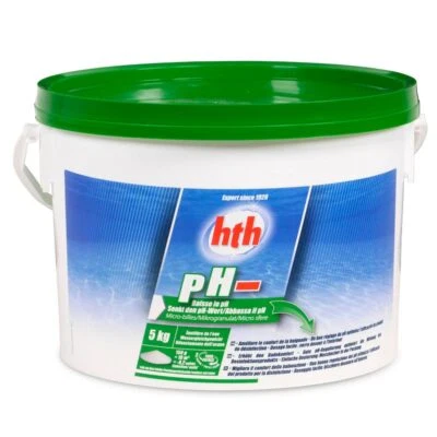 hth pH Minus Pulver 5,0 kg Eimer Schwimmbad Pool Becken pH Senker Granulat Pools
