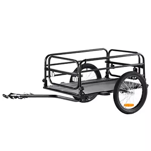 VEVOR Bike Cargo Trailer Bicycle Carrier Storage Cart 72.5 kg Load Carbon Steel - Picture 1 of 12