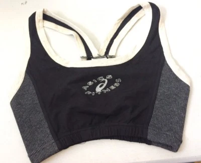 Vintage Asics Womens Crop Top Fitness Top Running Gym Cotton UK S M L XL (S) - Image 1 of 4