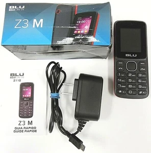 BLU Z3M / Z110 - Black and Red ( Unlocked ) International Dual SIM Cell Phone - Picture 1 of 3