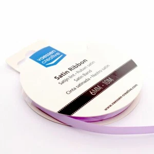Vaessen Creative Satinband Lila - 6 mm x 10 m Schleifenband Geschenkband - Bild 1 von 1