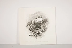 Gravure v. 1880 Couvent Sainte Catherine Mont Sinaï Monastère Orthodoxe Egypte - Picture 1 of 1