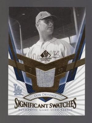 2004 SP Legendary Cuts Don Drysdale Significant Swatches #SS-DD - Imagem 1 de 2