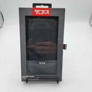 TUMI Custodia Folio Pelle Full Grain per Moto z Force - Nera Nuova - Foto 1 di 9
