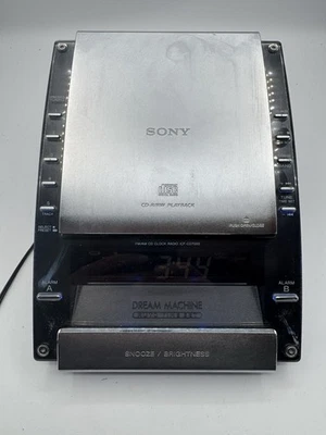 Y2K Sony Dream Machine ICF-CD7000 | AM/FM | CD | Alarm Clock | Tested | Video - Image 1 of 4